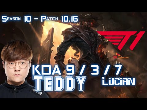 T1 Teddy LUCIAN vs FIZZ Mid - Patch 10.16 KR Ranked