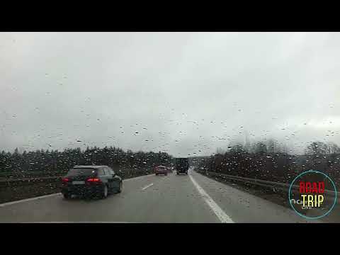 Road trip in Germany//Autobahn A 93//To Schwandorf. The South of Germany.