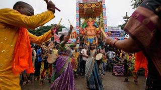 Fieles acuden masivamente a Mumbai y Hyderabad al inicio de Ganesh Chaturthi