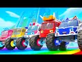 Cinco Camiones Monstruo | Camiones de Monstruo | Canciones Infantiles | BabyBus en Español