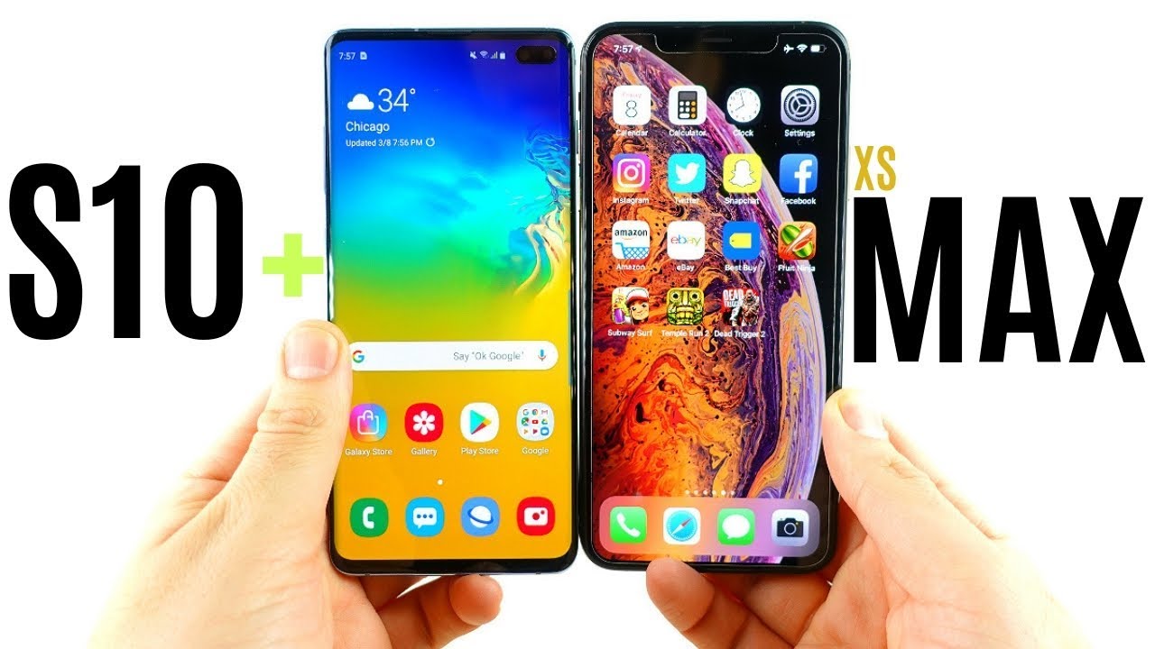 Galaxy S10 Plus vs iPhone XS Max Speed Test!