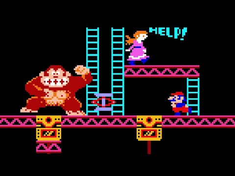 Donkey Kong (Arcade, 1981) | 19‑Round Single‑Player Session 🦧👨‍🔧💃