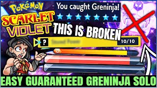 Solo 7 Star Greninja Raid in 3 Attacks GUARANTEED Every Time - Best Pokemon Scarlet Violet Guide!