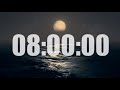 8 Hour Timer with chill music [with ALARM]