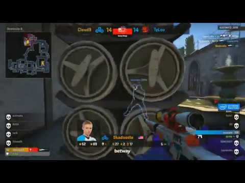 skadoodle 1v3 awp clutch