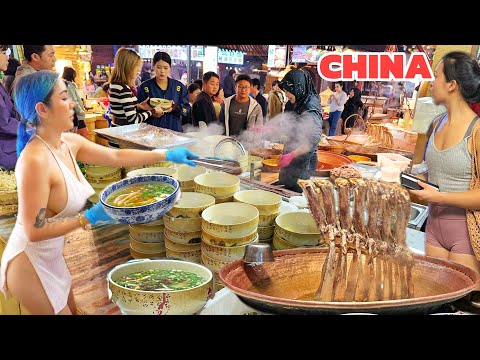 Unbelievable Night Market in the Mountains of China – Millions of People & Food
