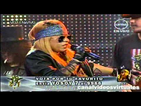 YO SOY Gala final AXL ROSE (Cesar Osorio), ROCKET QUEEN 10-08-2012