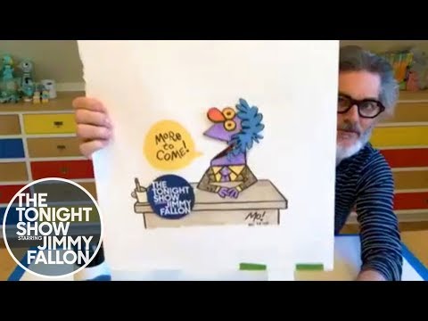 Mo Willems Gives Jimmy a "Squillem" Doodle Lesson