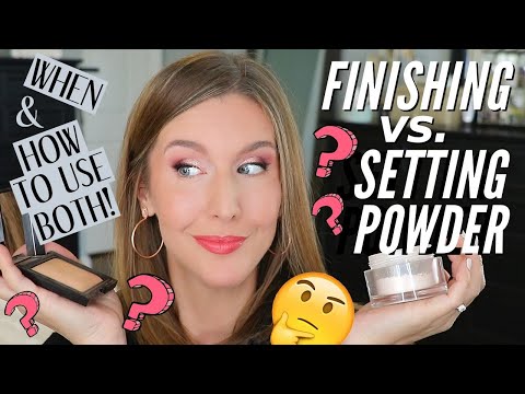 How to use SETTING POWDER vs FINISHING POWDER even on Mature Skin!