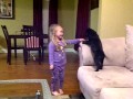4 Year Old Madalyn gets Surprised with a Black Lab ...