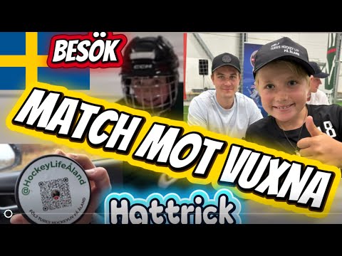 Match mot vuxna, Innala hattrick samt trevligt besök från Sverige