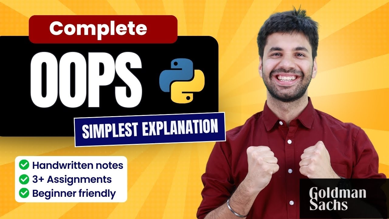 Complete OOPS in 1 shot | Object Oriented Programming |Complete from scratch #hellopython