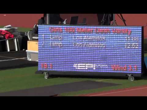 VarG 100m at Sunset Finals 5-7-15 - Los Alamitos Girls