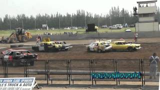 preview picture of video 'lloydminster colonial days demo derby full size car heat 1 maxwellsworld'