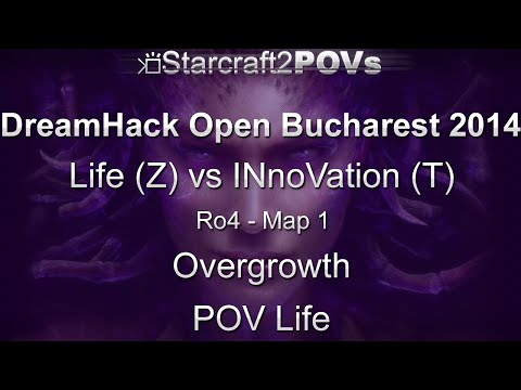 SC2 HotS - DH Bucharest 2014 - Life vs INnoVation - Ro4 - Map 1 - Overgrowth - Life