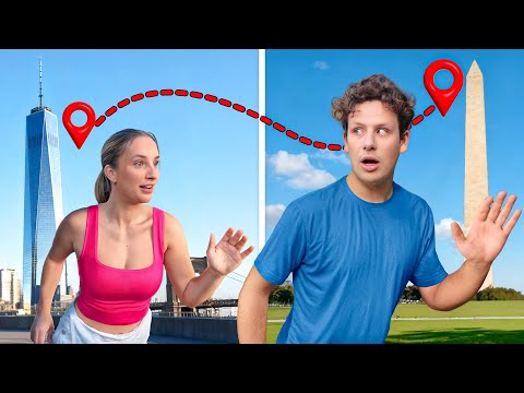 First to Touch the Highest Point of Both Cities WINS...