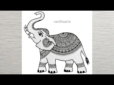 How to draw Mandala for Beginners Elephant mandala art elephant drawing stepbystep doodle art