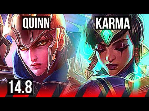 QUINN vs KARMA (TOP) | 5/0/5, Rank 13 Quinn | NA Grandmaster | 14.8