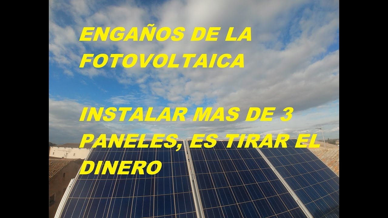 ENGAÑOS EN LA FOTOVOLTAICA