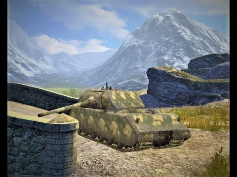 WORLD OF TANKS blitz - MAUS 6000 damage , 4 kill's
