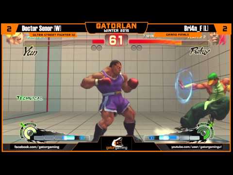 GatorLAN Winter 2015: USFIV Grand Finals - Bri4n_F (Balrog) vs Doctor Senor (Yun)
