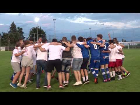 Liebenau feiert den Relegationssieg vs Kumberg