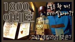 프리미엄 데킬라 맛은?? ㅣ1800 아네호ㅣ어디서나 위스키~