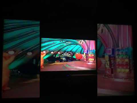 Teletubbies Favourite Things Laa Laa Runs Past The Sleeping Dipsy