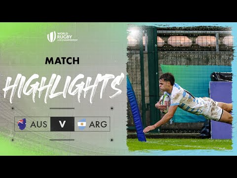 Los Pumitas JUST win it | Australia v Argentina | World Rugby U20 Championship 2024 Match Highlights