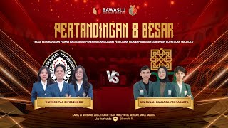 Download lagu (LIVE RECORD) BABAK 8 BESAR - UNIVERSITAS DIPONEGORO VS UIN SUNAN KALIJAGA YOGYAKARTA mp3