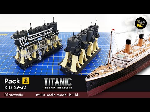 Hachette Build the 1:200 scale RMS Titanic - kits 29 - 32 (pack 8) #titanic #hachette #modelbuilding