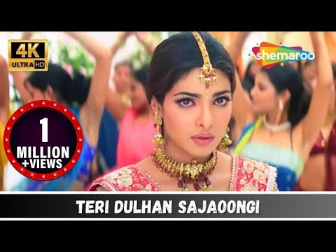Teri Dulhan Sajaoongi - 4K Video | Barsaat (2005) | Priyanka Chopra, Bipasha Basu | Alka Yagnik