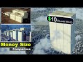 Money Size Comparison In Cash How Billion Trillion Quadrillion Quintillion USD In Real Scale
