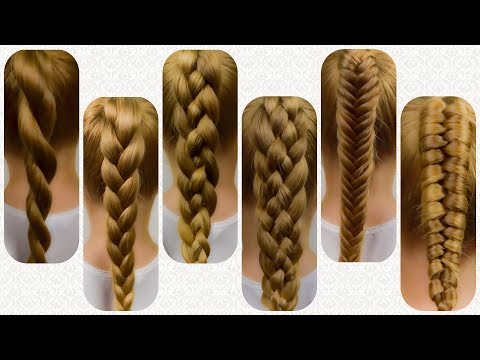 6 BASIC BRAIDS | How To Do a Braided Ponytail | 2020...