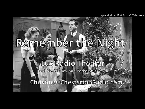 Remember the Night - Christmas Romantic Comedy - Lux Radio Theater