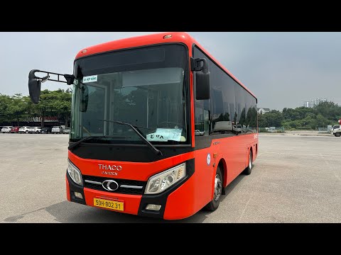 Thaco weichai tb79 air bus 25 seats 15 standing support to convert to 29 seats