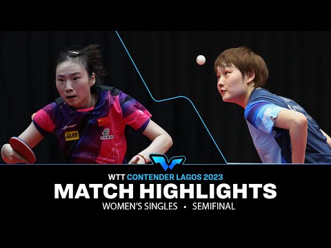Wang Xiaotong vs Li Yake | WS SF | WTT Contender Lagos 2023