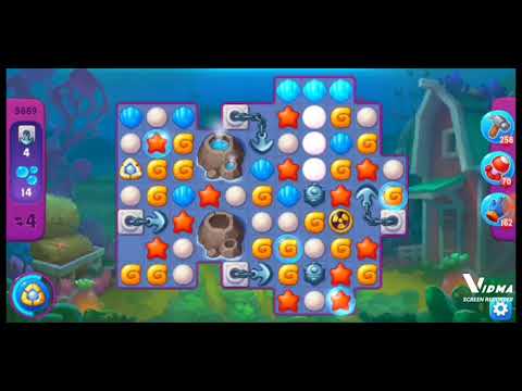Fishdom. 9669 super hard level no boosters and diamonds. 13 moves