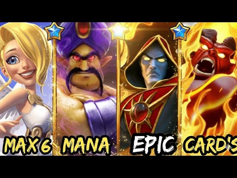 Using Only Epic Cards In Max 6 Cards Mode! Castle Crush 