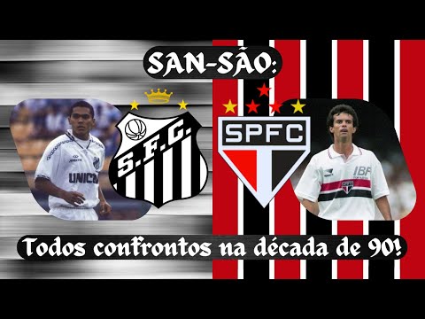 Santos x São Paulo: Todos os clássicos da década de 90