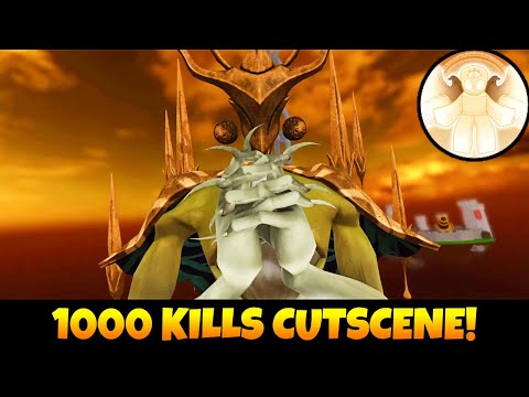 1000 Phase KILLSTREAK GLOVE CUTSCENE + "Apostle of Judgement" BADGE in SLAP BATTLES! [ROBLOX]