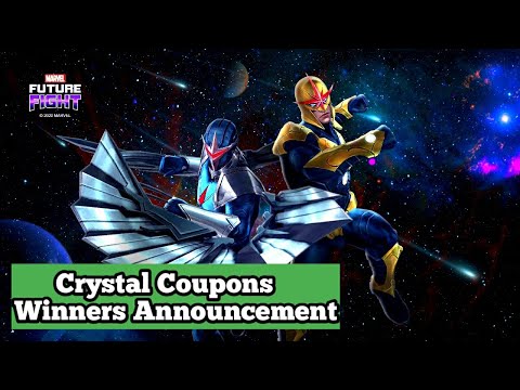 Crystal Coupons Codes Giveaway Winner's Announcement || Marvel Future Fight ||