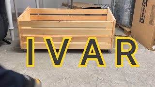 IVAR Assembly storage box on wheels (perakitan kotak penyimpanan di atas roda) ikea