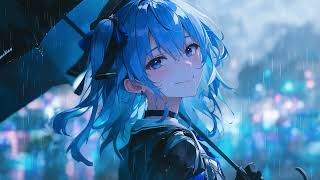 【高音質睡眠用BGM】High Resolution sound of rainfall with vtuber Hoshimachi Suisei –星街すいせいと聴く雨の音