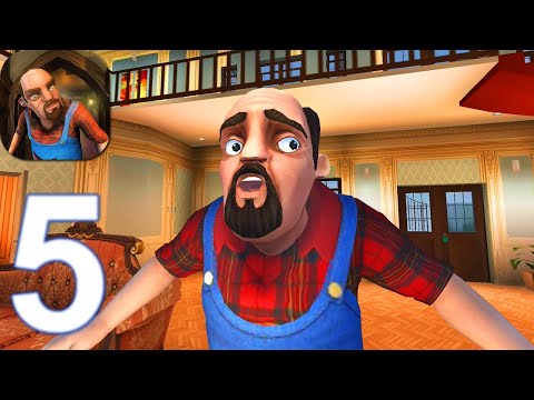 Scary Stranger 3D - Gameplay Walkthrough Part 5 Upside Down Level (Android, iOS)