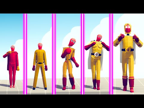 EVOLUTION OF SAITAMA - Totally Accurate Battle Simulator TABS