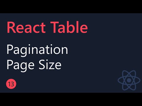 React Table Tutorial 13 Pagination Page size