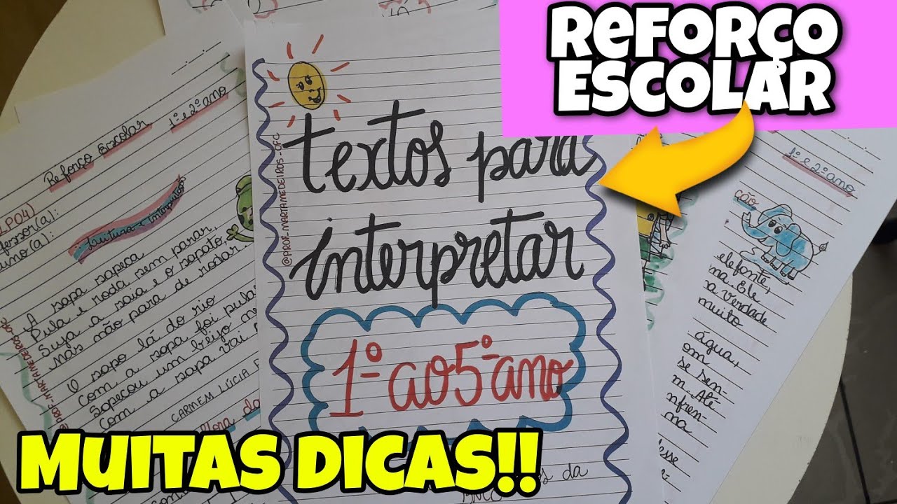 ATIVIDADES do 1º ao 5º ano [Reforço Escolar]