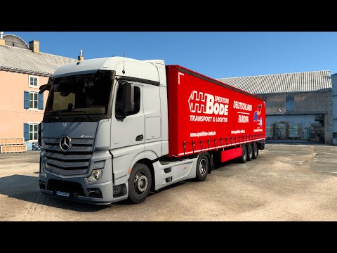 Logistics ROBTRANS MERCEDES NEW ACTROS / EuroTruckSimulator 2 / MONTPELLIER  🇫🇷    ➾  LYON  🇫🇷