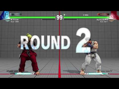 Street Fighter V Online MP March 1, 2016 pt2 - Ryu vs. Ken (nice rollback)